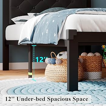 ベッドフレーム BED + MATTRESS with storage - 160x200 cm Amazon.com: VilroCaz Wood Full Size Hydraulic Platform Bed